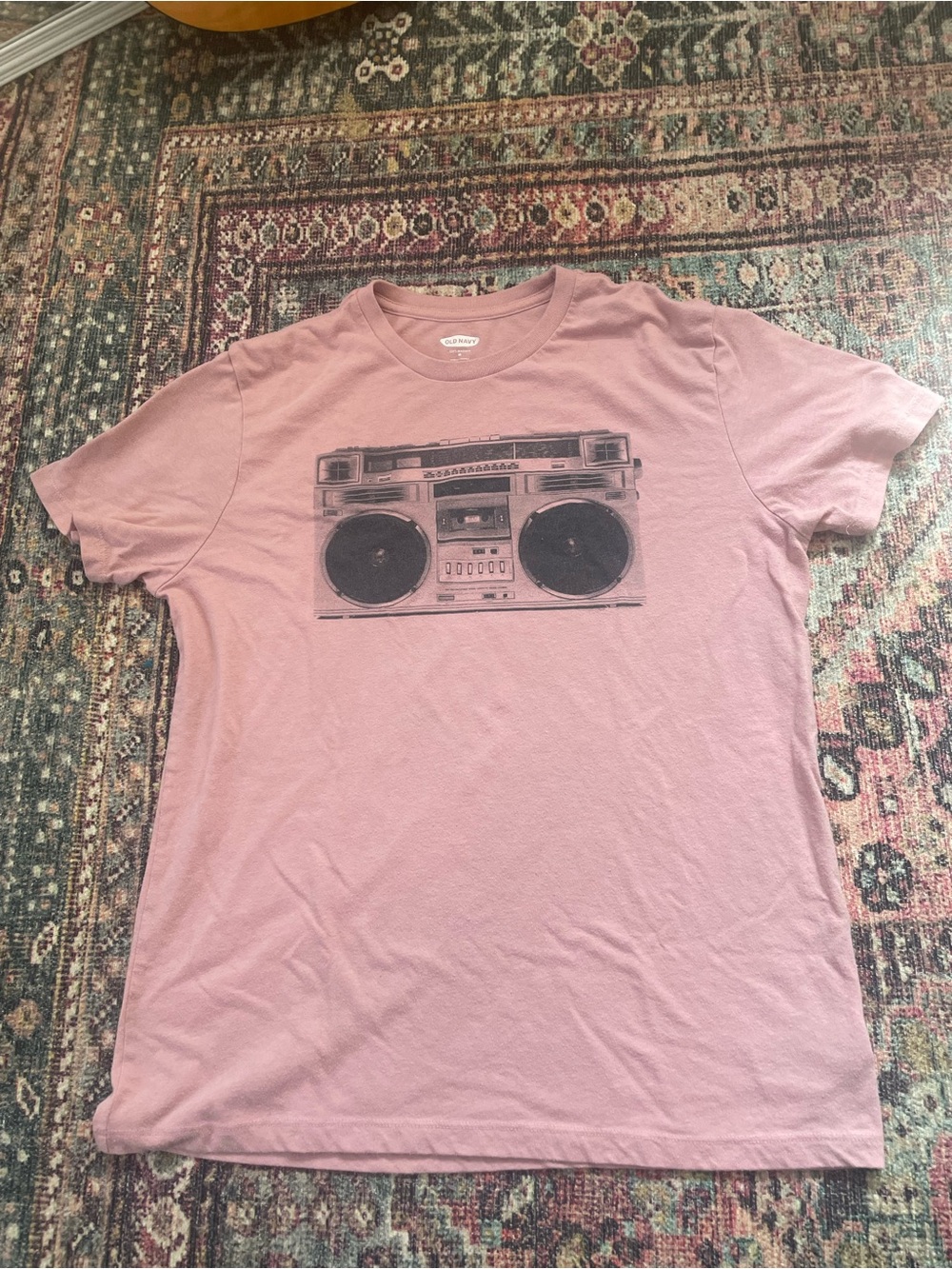Old Navy Pink Graphic Boombox Tee
